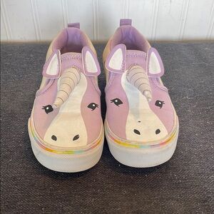 Unicorn Kids Shoes - Purple and Cream